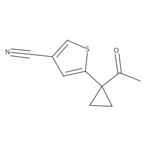 5-(1-Acetylcyclopropyl)thiophene-3-carbonitrile结构式