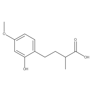4-(2-Hydroxy-4-methoxyphenyl)-2-methylbutanoic acid Structure
