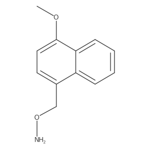O-[(4-methoxynaphthalen-1-yl)methyl]hydroxylamine结构式