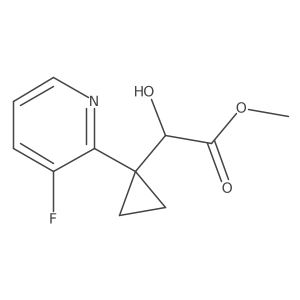 Methyl 2-[1-(3-fluoropyridin-2-yl)cyclopropyl]-2-hydroxyacetate结构式