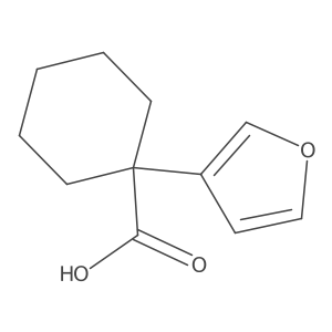 1-(Furan-3-yl)cyclohexane-1-carboxylic acid结构式