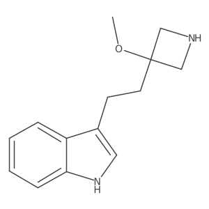 3-[2-(3-methoxyazetidin-3-yl)ethyl]-1H-indole结构式
