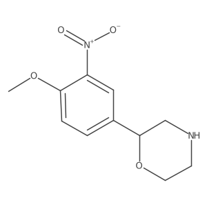 2-(4-Methoxy-3-nitrophenyl)morpholine结构式