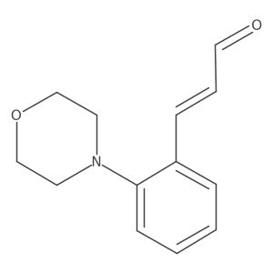 3-[2-(Morpholin-4-yl)phenyl]prop-2-enal结构式