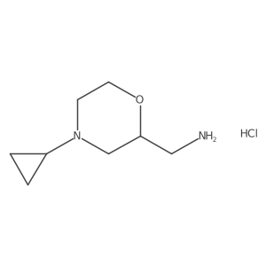 [(2S)-4-cyclopropylmorpholin-2-yl]methanamine hydrochloride结构式