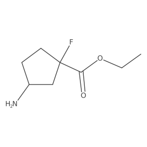Ethyl 3-amino-1-fluorocyclopentane-1-carboxylate Structure