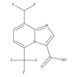 8-(Difluoromethyl)-5-(trifluoromethyl)imidazo[1,2-a]pyridine-3-carboxylic acid结构式