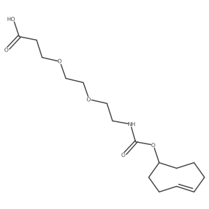 3-(2-(2-(((Cyclooct-4-en-1-yloxy)carbonyl)amino)ethoxy)ethoxy)propanoic acid Structure