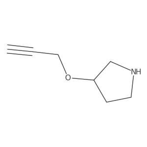 (3R)-3-(prop-2-yn-1-yloxy)pyrrolidine Structure