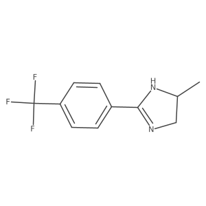 5-methyl-2-[4-(trifluoromethyl)phenyl]-4,5-dihydro-1H-imidazole结构式
