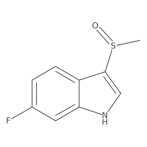 6-fluoro-3-methanesulfinyl-1H-indole结构式