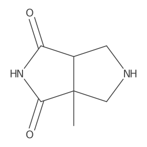 Tetrahydro-3a-methylpyrrolo[3,4-c]pyrrole-1,3(2H,3aH)-dione结构式