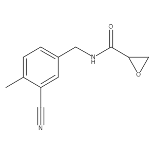 N-[(3-Cyano-4-methylphenyl)methyl]oxirane-2-carboxamide结构式