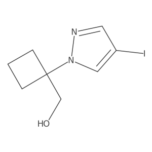 (1-(4-Iodo-1H-pyrazol-1-yl)cyclobutyl)methanol Structure