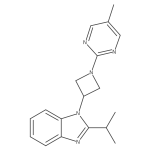 1-[1-(5-methylpyrimidin-2-yl)azetidin-3-yl]-2-(propan-2-yl)-1H-1,3-benzodiazole Structure