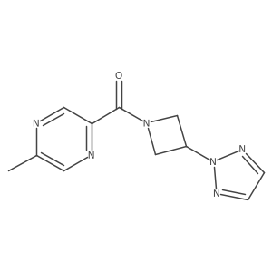 (5-Methylpyrazin-2-yl)-[3-(triazol-2-yl)azetidin-1-yl]methanone Structure