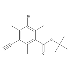 Tert-butyl 3-ethynyl-2,4,6-trimethyl-5-sulfanylbenzoate Structure