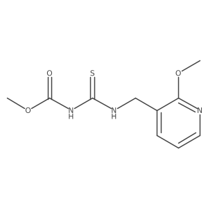 methyl N-{[(2-methoxypyridin-3-yl)methyl]carbamothioyl}carbamate结构式