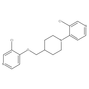 3-Chloro-4-(4-{[(3-chloropyridin-4-yl)oxy]methyl}piperidin-1-yl)pyridine Structure