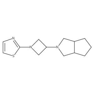 2-(3-{Octahydrocyclopenta[c]pyrrol-2-yl}azetidin-1-yl)-1,3-thiazole Structure