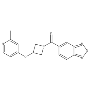 5-{3-[(2-Methylpyridin-4-yl)oxy]azetidine-1-carbonyl}-2,1,3-benzothiadiazole Structure