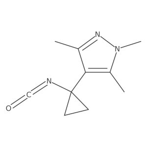 4-(1-isocyanatocyclopropyl)-1,3,5-trimethyl-1H-pyrazole Structure