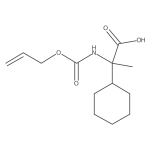 (2S)-2-cyclohexyl-2-{[(prop-2-en-1-yloxy)carbonyl]amino}propanoic acid结构式