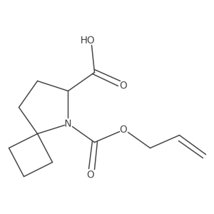 5-[(Prop-2-en-1-yloxy)carbonyl]-5-azaspiro[3.4]octane-6-carboxylic acid Structure