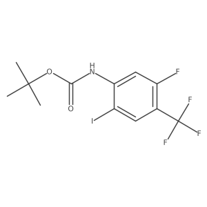 tert-butyl N-[5-fluoro-2-iodo-4-(trifluoromethyl)phenyl]carbamate Structure