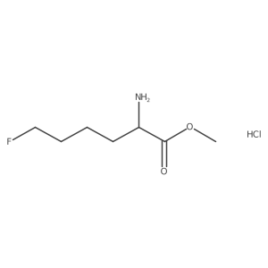Methyl (S)-2-amino-6-fluorohexanoate hcl结构式