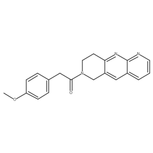 2-(4-methoxyphenyl)-1-{6H,7H,8H,9H-pyrido[2,3-b]1,6-naphthyridin-7-yl}ethan-1-one Structure