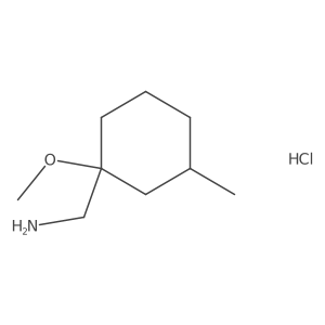 1-(1-Methoxy-3-methylcyclohexyl)methanaminehydrochloride Structure