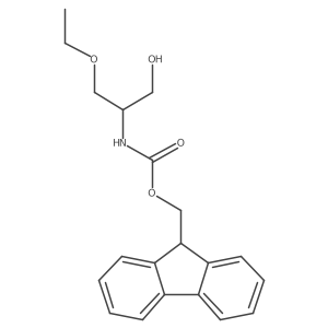 (9H-fluoren-9-yl)methyl N-[(2S)-1-ethoxy-3-hydroxypropan-2-yl]carbamate结构式