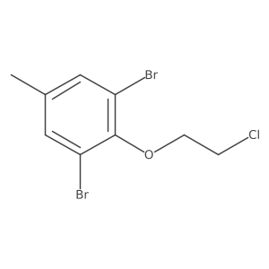 1,3-Dibromo-2-(2-chloroethoxy)-5-methylbenzene Structure