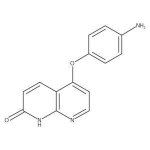4-[(7-Oxo-7,8-dihydro[1,8]naphthyridin-4-yl)oxy]aniline结构式