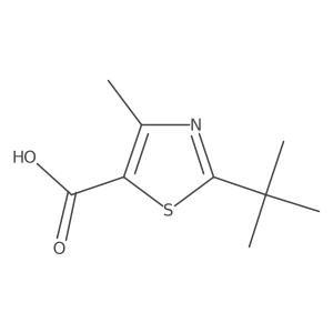 2-Tert-butyl-4-methyl-1,3-thiazole-5-carboxylic acid Structure