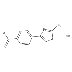 4-(4-Nitrophenyl)-1,3-thiazol-2-amine hydrobromide结构式
