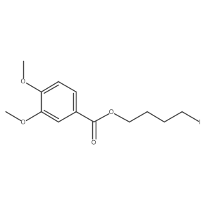 Veratric acid, 4-iodobutyl ester Structure