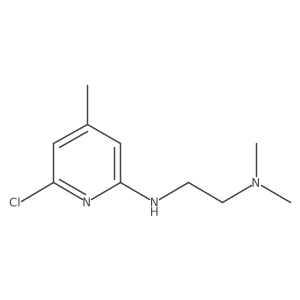 2-(2-Dimethylaminoethylamino)-4-methyl-6-chloropyridine结构式
