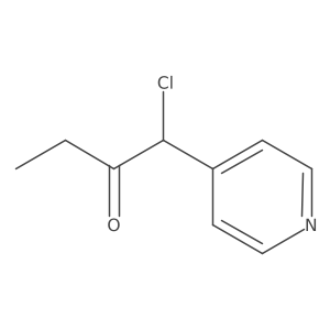 1-Chloro-1-(4-pyridinyl)-2-butanone结构式