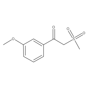1-(3-Methoxyphenyl)-2-(methylsulfonyl)ethanone结构式