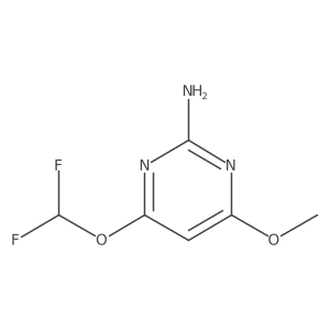 4-Difluoromethoxy-6-methoxypyrimidin-2-amine Structure