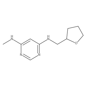 N4-methyl-N6-((tetrahydrofuran-2-yl)methyl)pyrimidine-4,6-diamine结构式