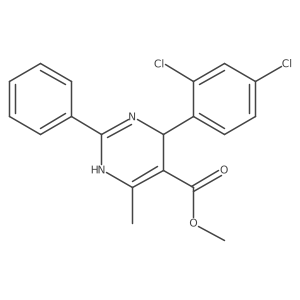 Methyl 4-(2,4-dichlorophenyl)-6-methyl-2-phenyl-1,4-dihydropyrimidine-5-carboxylate Structure