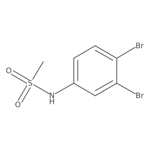 N-(3,4-dibromophenyl)methanesulfonamide结构式