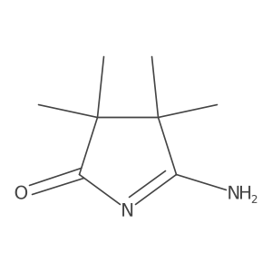 5-Amino-3,4-dihydro-3,3,4,4-tetramethyl-2H-pyrrol-2-one结构式
