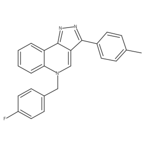 5-(4-fluorobenzyl)-3-(p-tolyl)-5H-pyrazolo[4,3-c]quinoline结构式