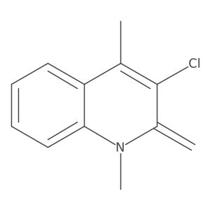 3-Chloro-1,2-dihydro-1,4-dimethyl-2-methylenequinoline结构式