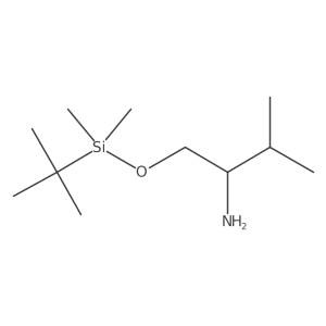(R)-1-((tert-Butyldimethylsilyl)oxy)-3-methylbutan-2-amine结构式