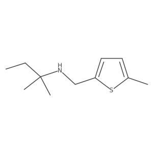 (2-Methylbutan-2-yl)[(5-methylthiophen-2-yl)methyl]amine结构式